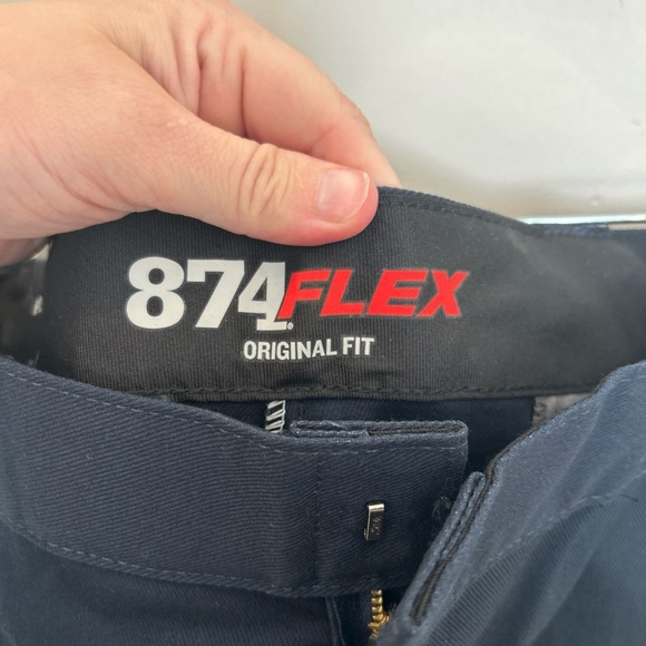 Men’s Dickies Original 874 Original Fit Uniform Work Pants, Navy, 38x32 - Picture 5 of 8